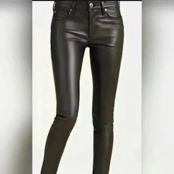 True Religion Mid Rise  Halle Super Skinny Leather pants . Ladies size 29 - Picture 3 of 15